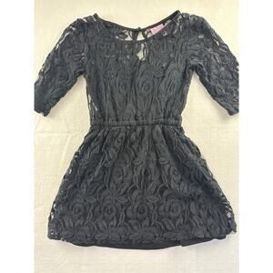 Women’s Love on a Hanger Sheer Lace Black Maxi Dress Sz M